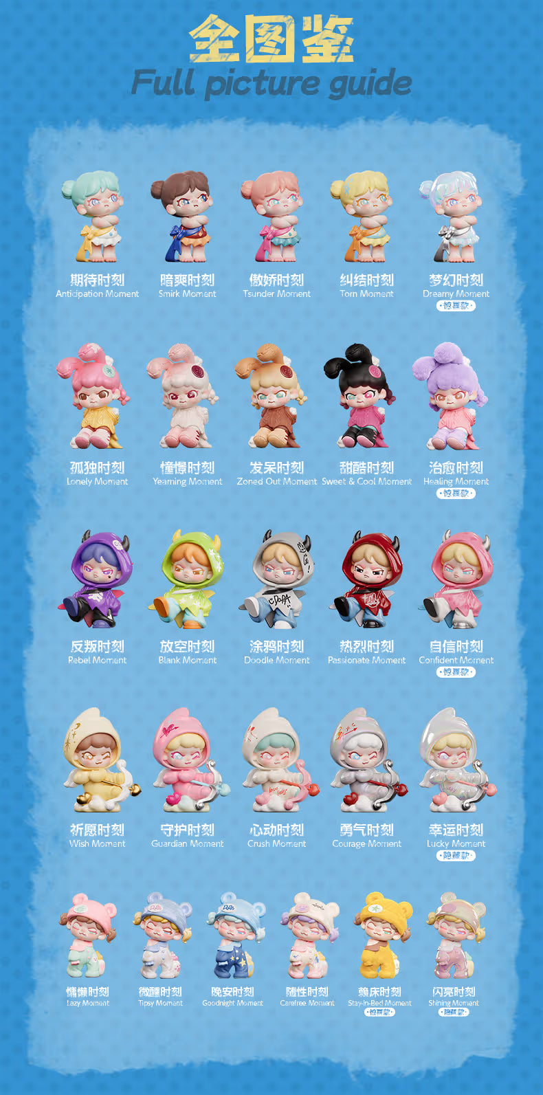 BABY DORA Quirky Cute Moments mini series figures
