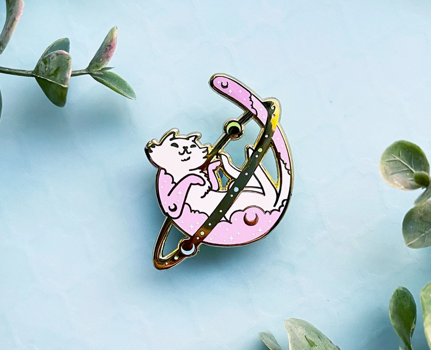 Cosmic Cat Enamel Pin