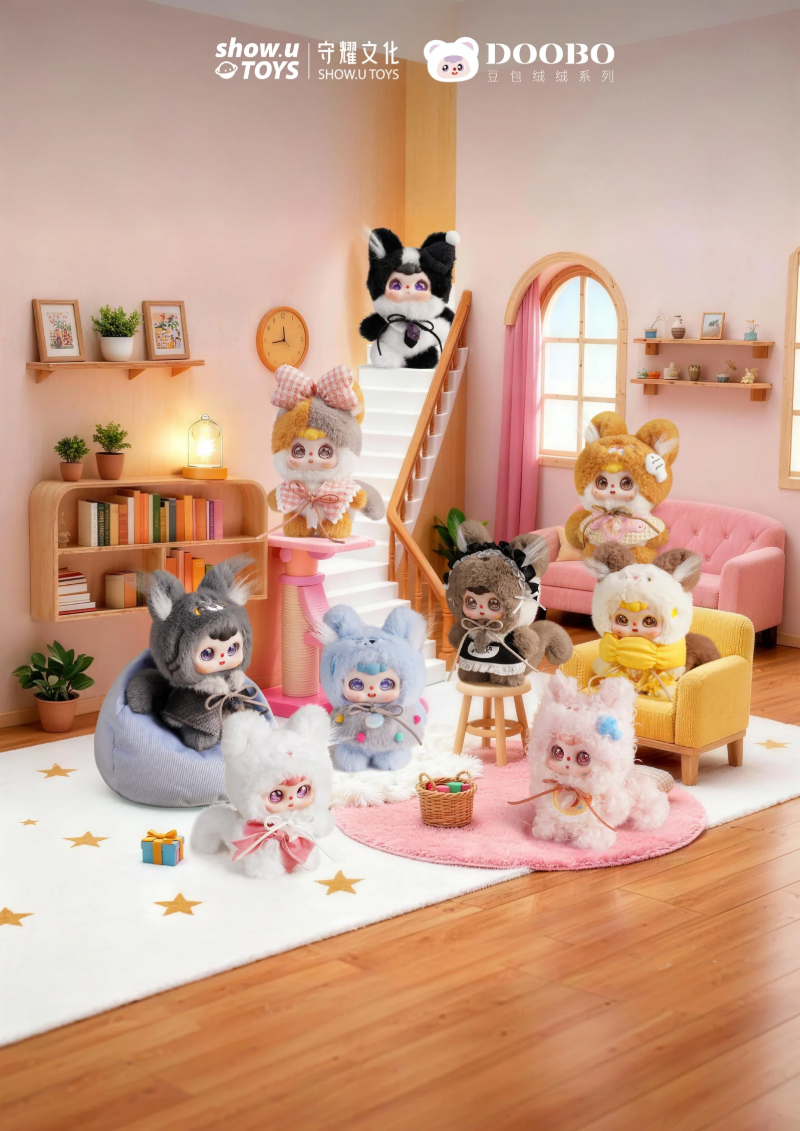 DOOBO Cat Cafe Series Lucky Meow Tales Plush Blind Box