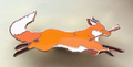 Red Fox Thief Enamel Pin
