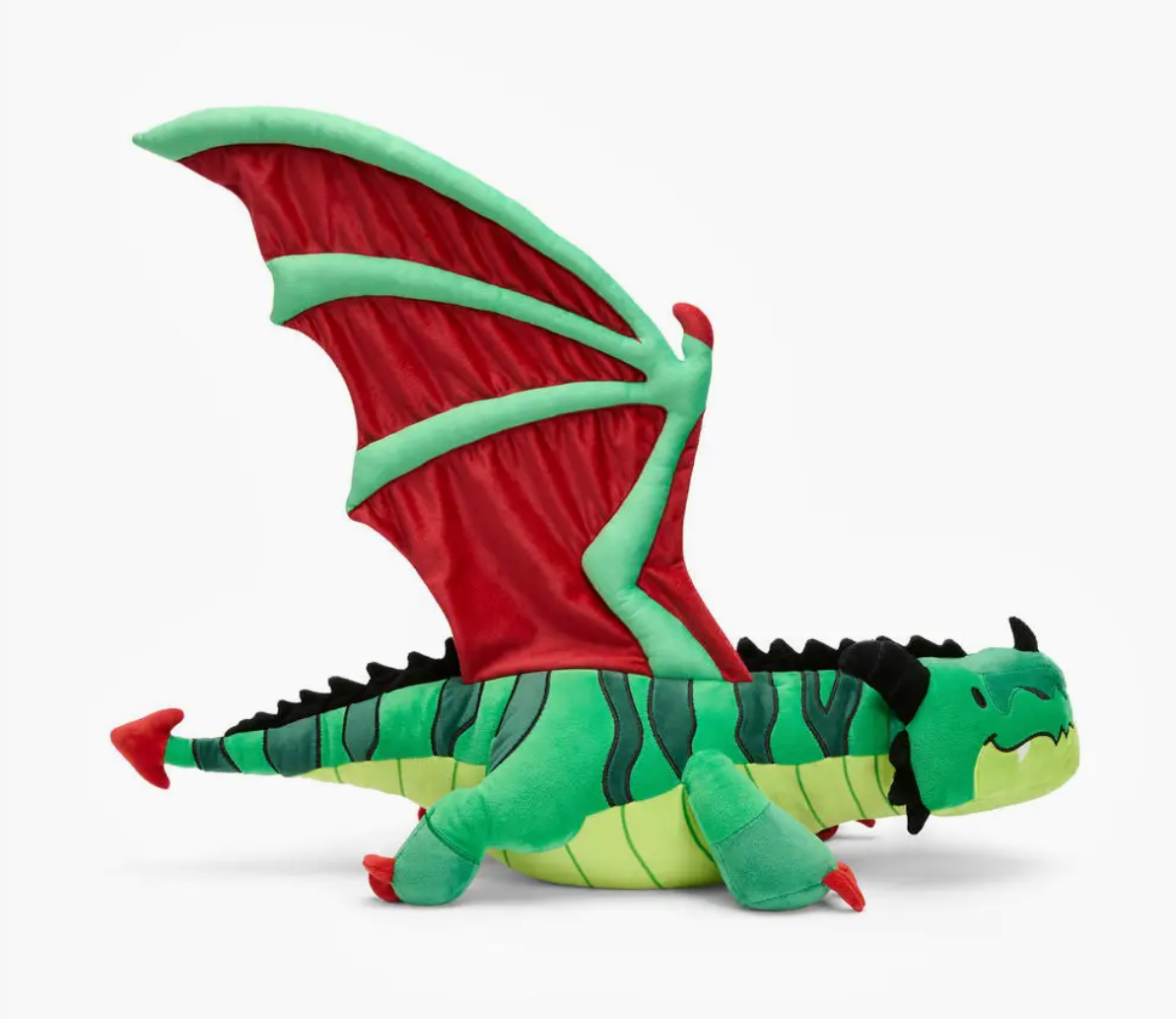 Weighted Green Dragon Plush
