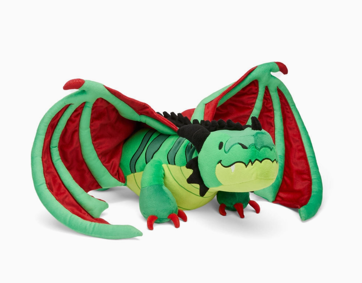 Weighted Green Dragon Plush