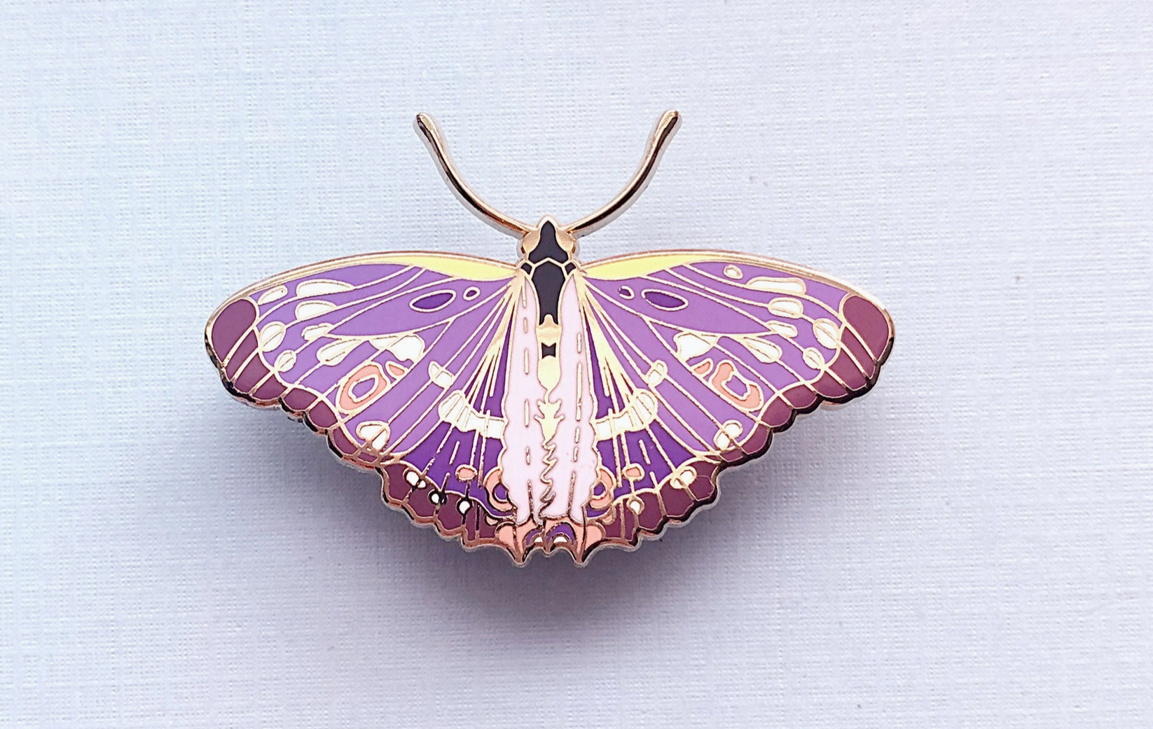Lesser Purple Emperor Butterfly (Apatura ilia) Enamel Pin