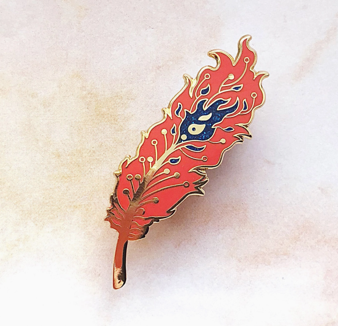 Phoenix Feather Pin