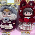 400% UU × Doubao Soft Vinyl Plush (2pc: Red Riding Hood UU + Big Bad Wolf Doubao)