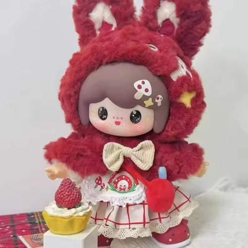 400% UU × Doubao Soft Vinyl Plush (2pc: Red Riding Hood UU + Big Bad Wolf Doubao)