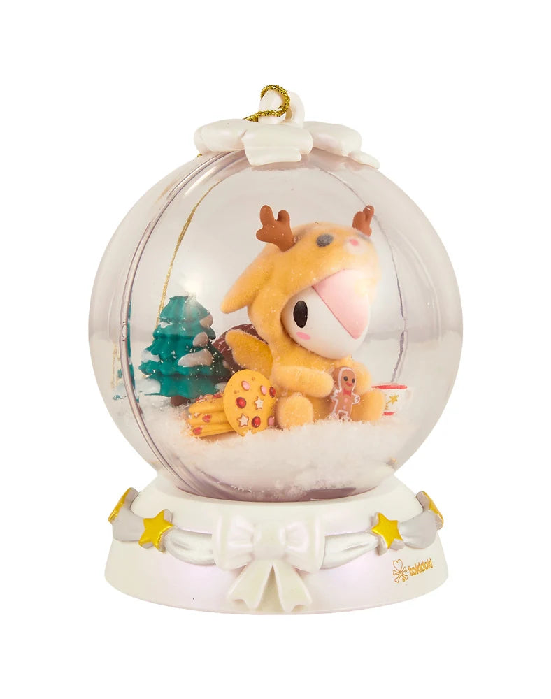 Snow Globe Ornaments Holiday Sparkle Unicorno