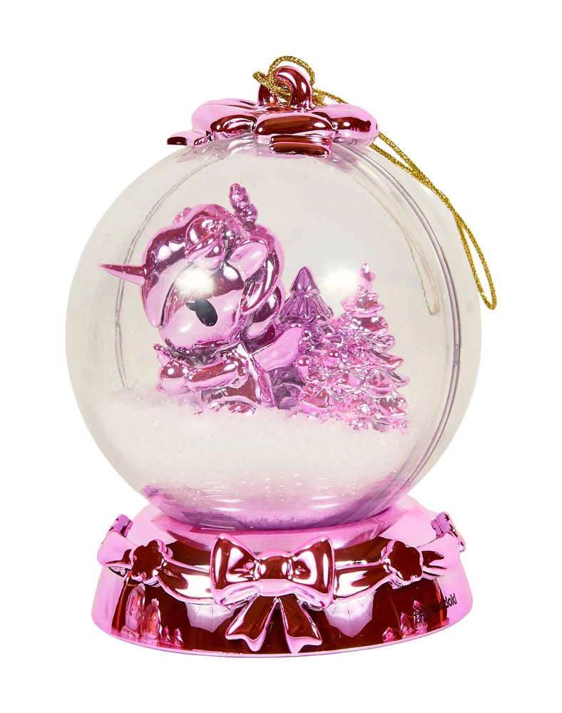 Snow Globe Holiday Sparkle Unicorno SE - Pink & Festive