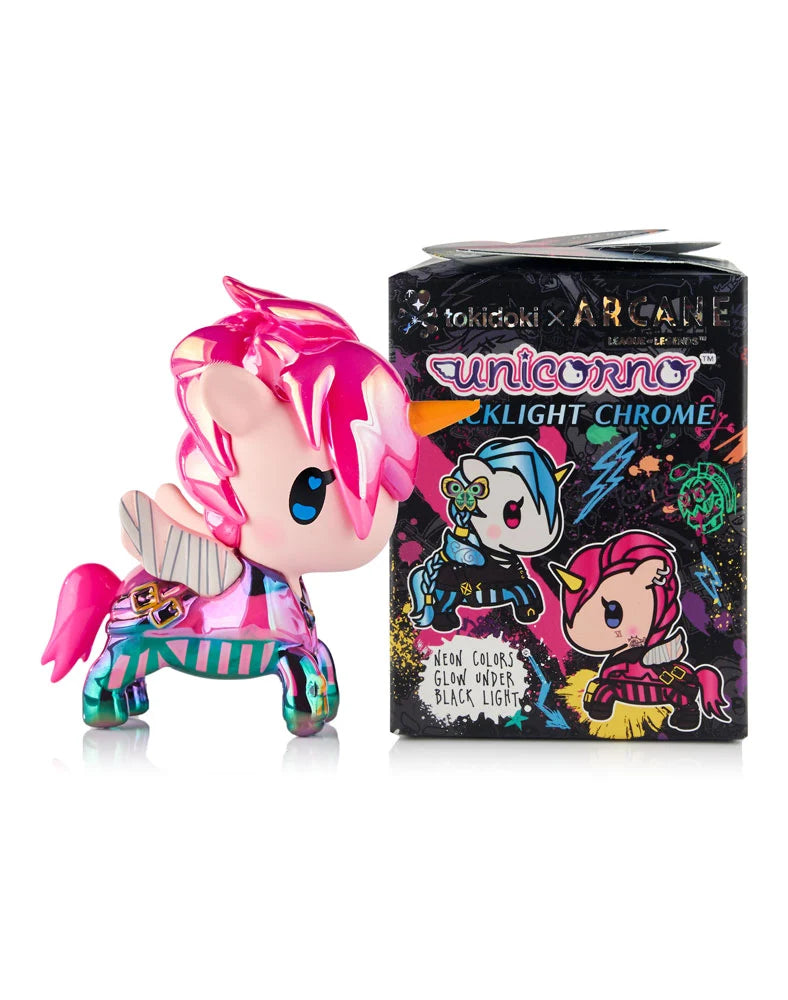 tokidoki x Arcane Unicorno Black Light Chrome